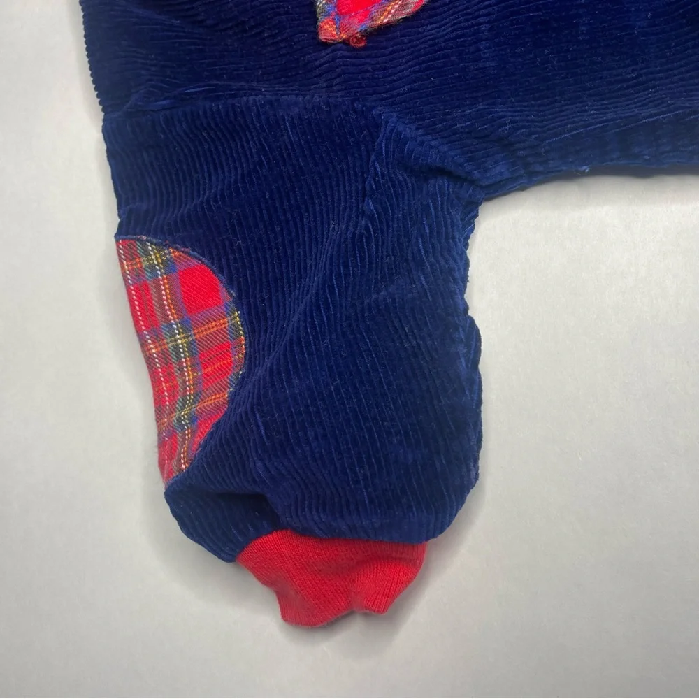 Vintage 6-9 months one piece navy‎ blue football bear outfit